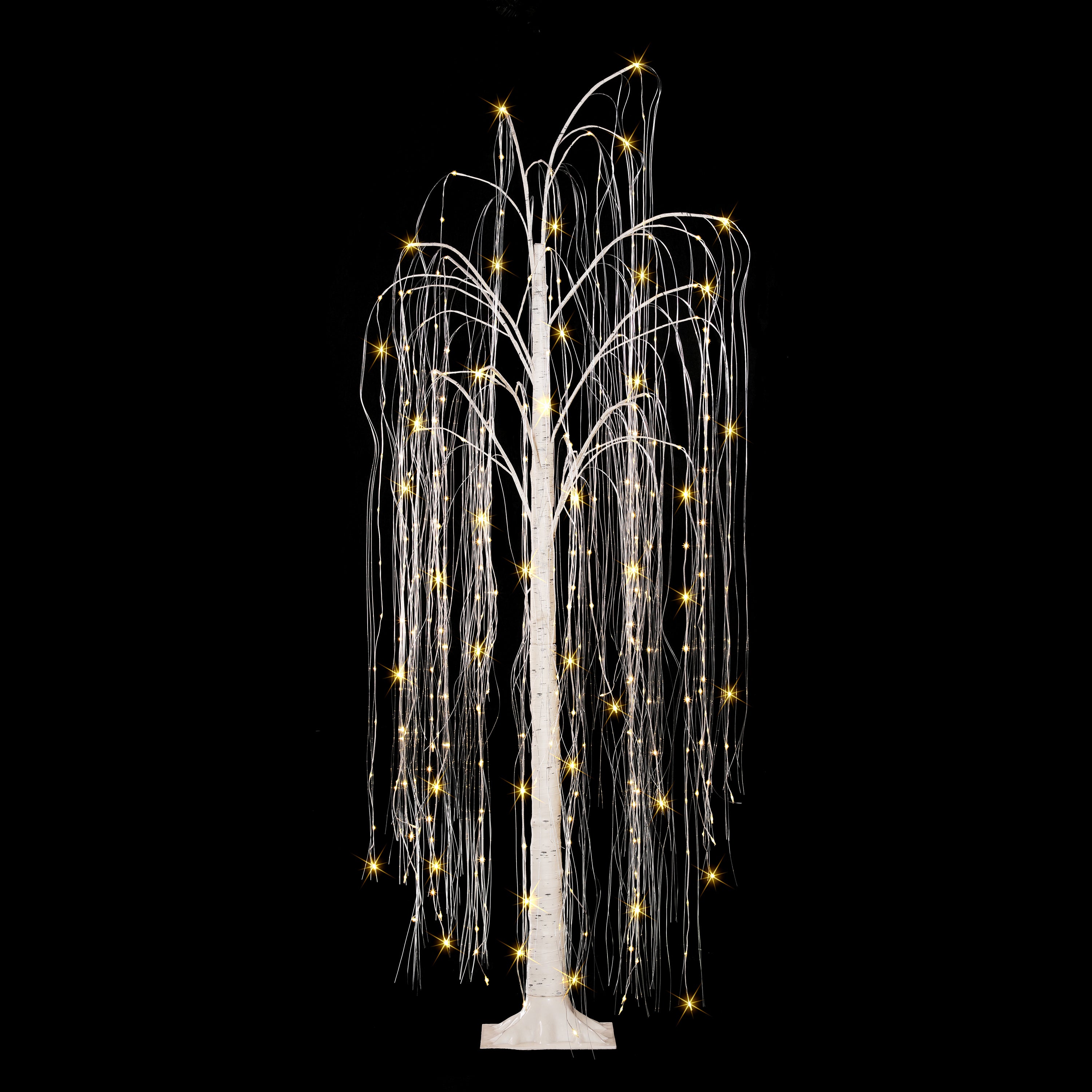 6ft Pre-Lit Outdoor Willow Tree